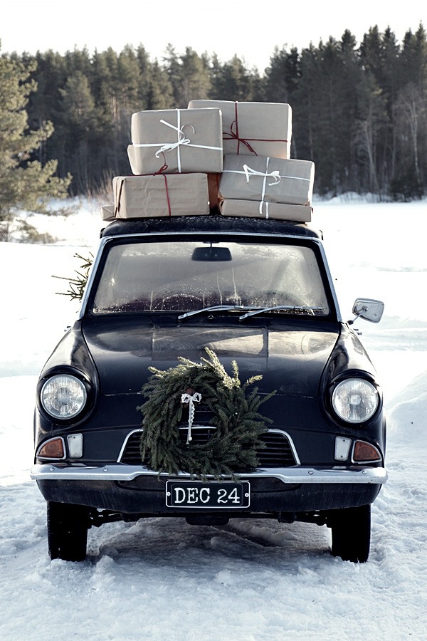Noël 2015 / Inspirations 17 / Voiture de Noël bien chargée / ATELIER RUE VERTE le blog